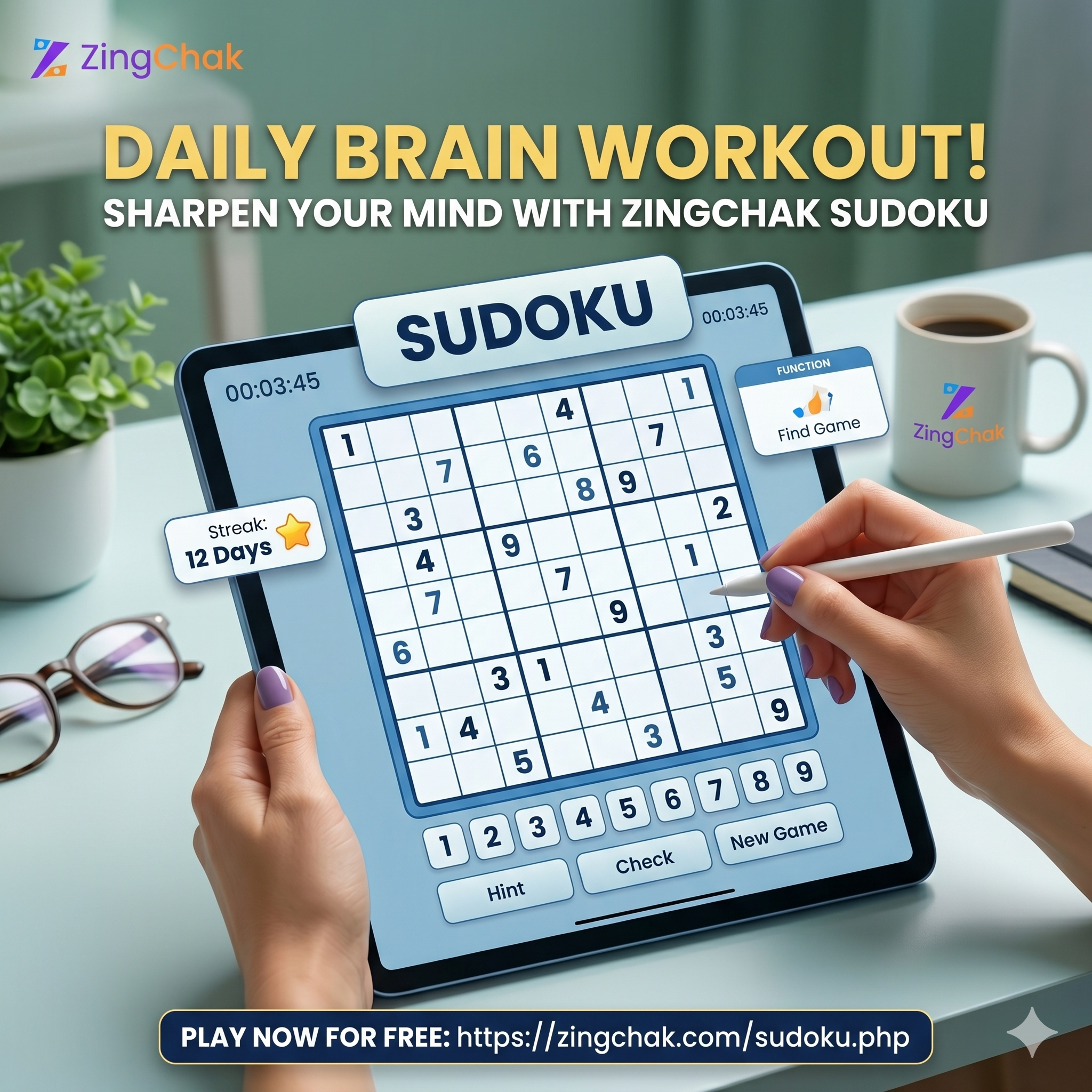 Sudoku game poster